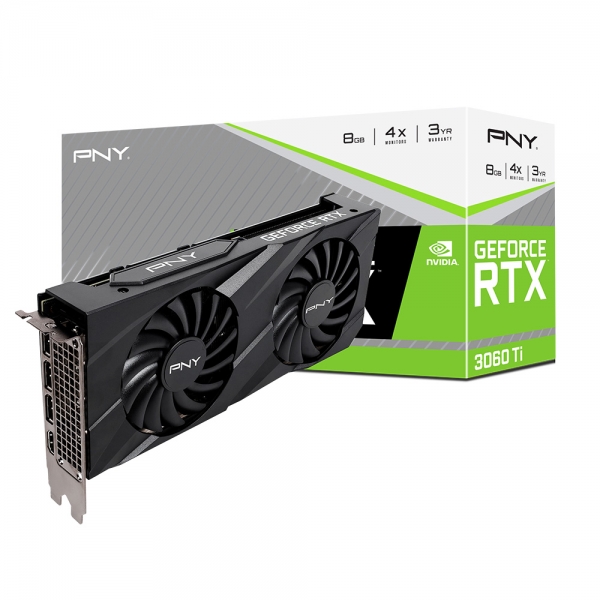 PNY GeForce RTX™ 3060 Ti 8GB VERTO Dual Fan (LHR)-PNY
