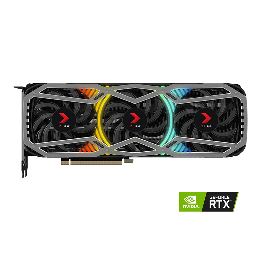 PNY GeForce RTX™ 3070 Ti 8GB XLR8電競EPIC-X RGB™ 三風扇 REVEL款